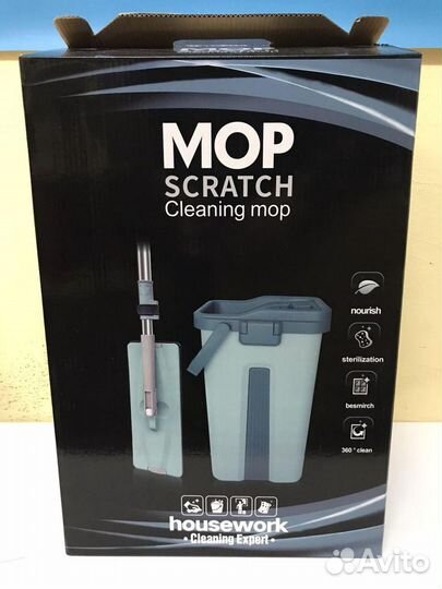 Чудо-швабра с автоматическим отжимом и полосканием