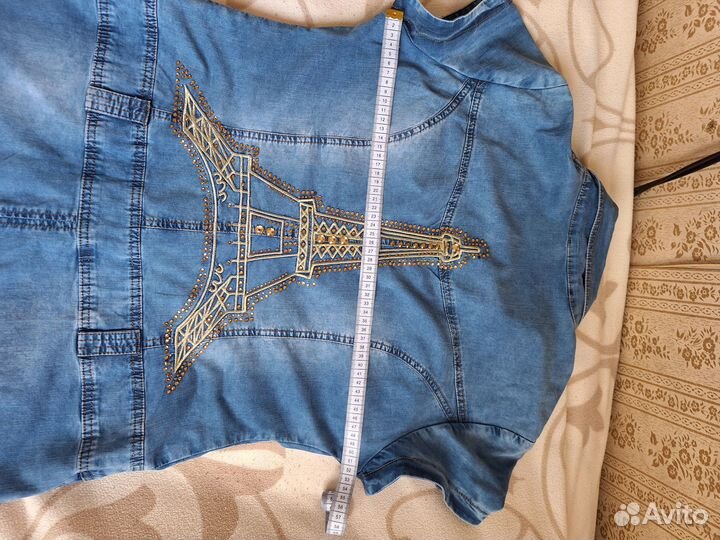 Джинсовое платье женское 48 50 размер