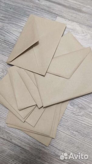 Крафт конверт С6 (114*162 мм)