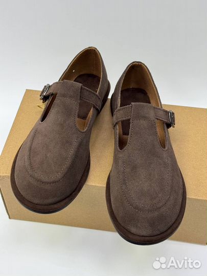 Сандалии замша