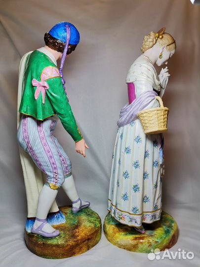 Большие, парные статуэтки Jean Gille (Жан Гилле)