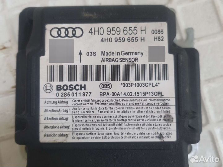 Блок управления airbag srs audi a8 d4 4h