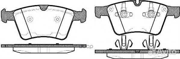 1370 00 1644201320 колодки дисковые п MB X16