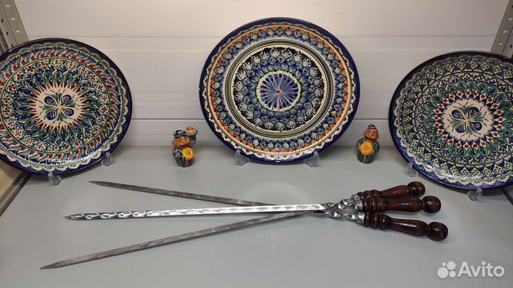 Шампуры с деревянной ручкой 40 и 50 см