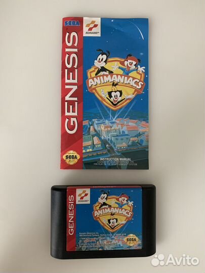 Animaniacs, оригинальный комплект игры Sega Genesi