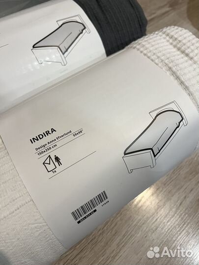Плед из Икея 150х250 Индира Indira IKEA