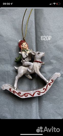 Елочные игрушка декор для дома олень фея