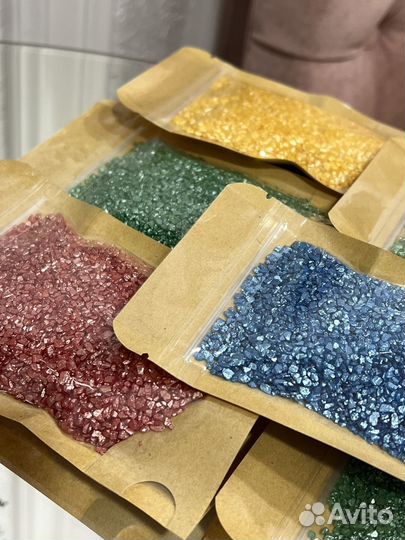 Мерцающая соль для ванны