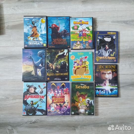 Диски DVD мультфильмы