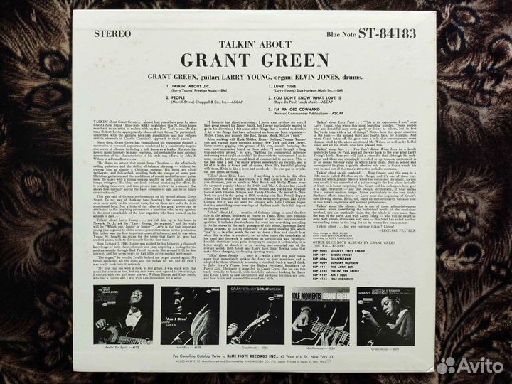 Grant Green – Talkin' About Japan 1983 King Record
