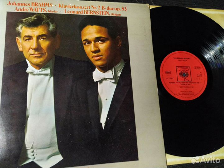 Брамс Бернштейн концерт для фортепиано винил