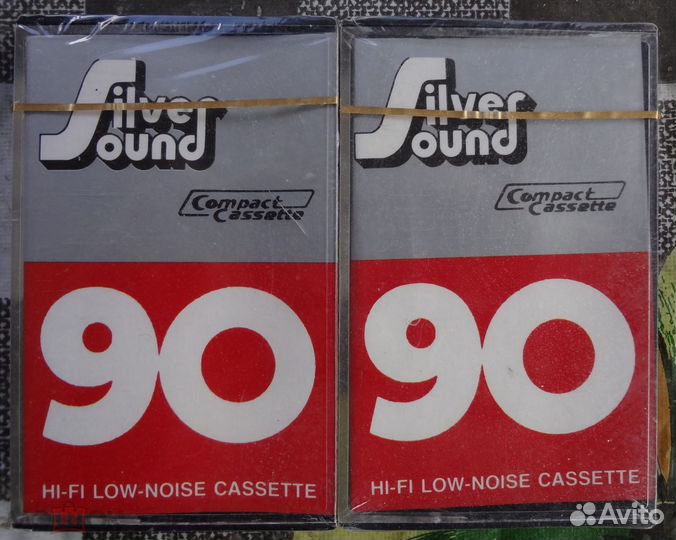 Аудиокассета silver sound C 90 запечатана