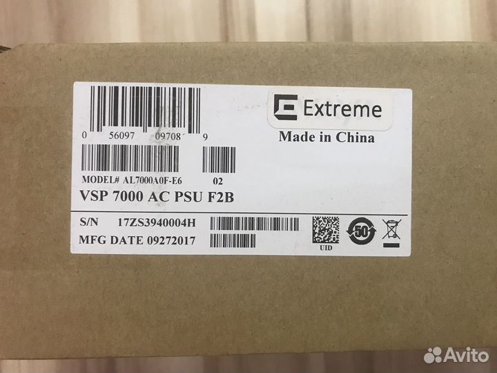 Блок питания Extreme Networks VSP 7000 AC PSU F2B