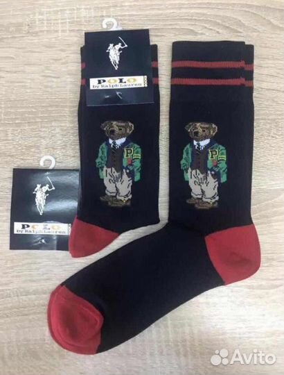 Носки ralph lauren с мишкой