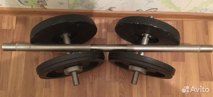 Штанга-гантели 49 кг универсальная