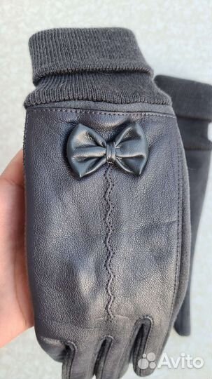 Перчатки женские замша и кожа новые