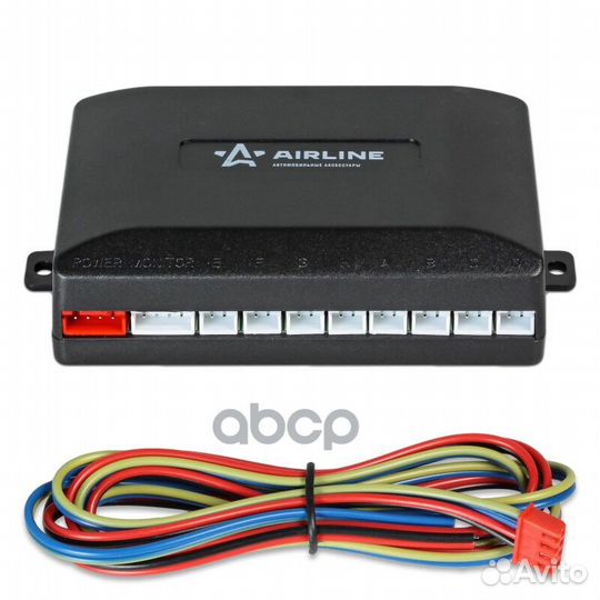 Парктроник на 8 датчиков (черные), LED дисплей PRO