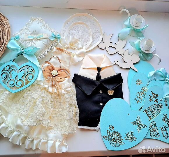 Свадебный декор на стол и задник мята, тиффани