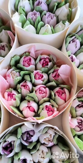 Тюльпаны из зефира