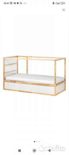 Кровать перевёртыш Икея (Кюра) + домик + матрас