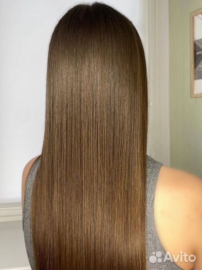 Кератиновое выпрямление волос