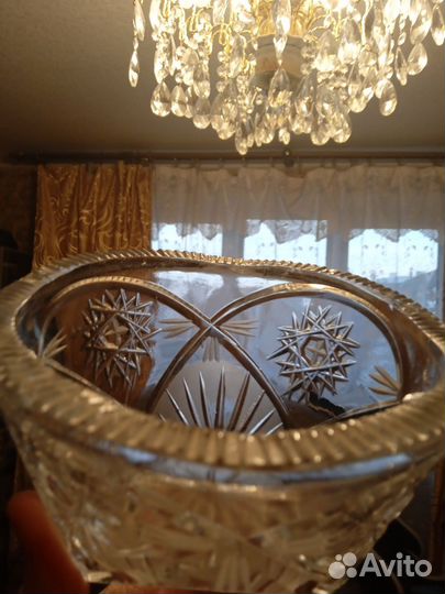 Ваза хрусталь, стекло, салфетница