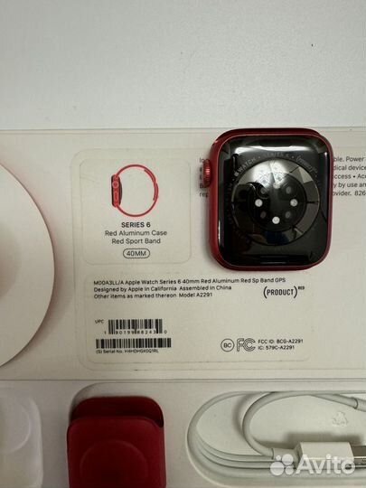 Часы Apple Watch 6 40mm Product RED