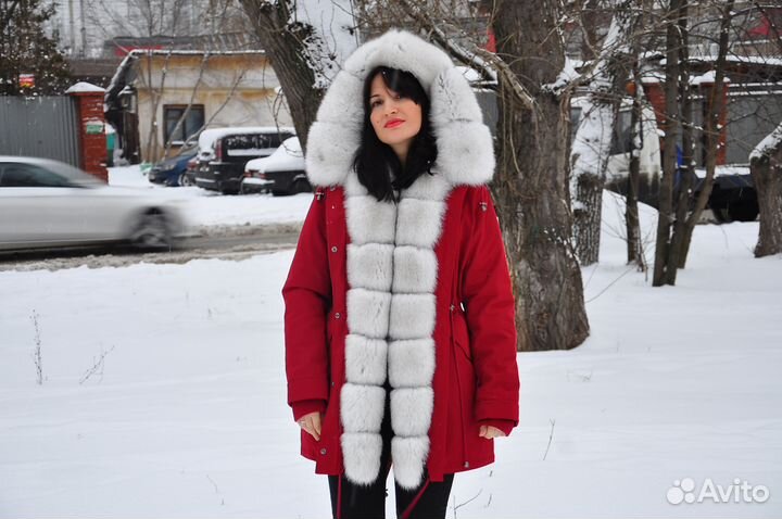 Новая парка с натуральным мехом