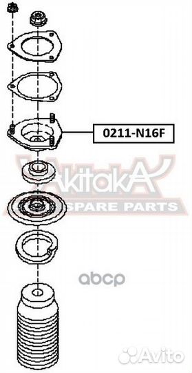 Опора амортизатора перед прав/лев 0211-N16F