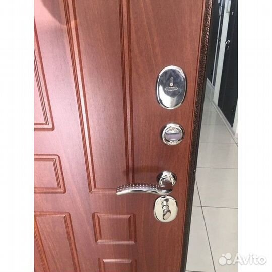 Дверь входная Гарда 8мм Рустикальный дуб, Белый яс