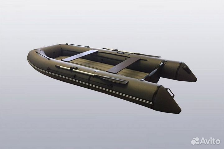 Лодка пвх Big Boat нднд Regat 380 серая