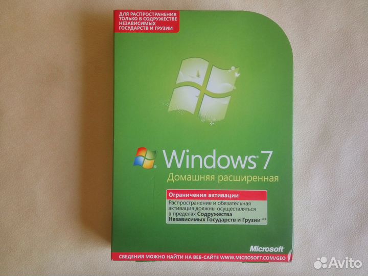 Windows 7 Home premium 86x64 два диска лицензия