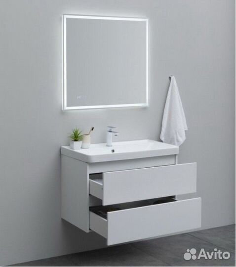 Мебель для ванной Aquanet Вега 80 белая