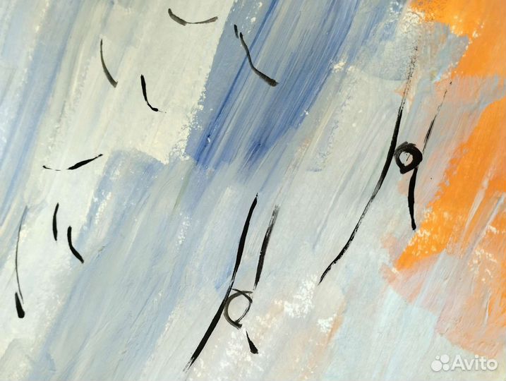 Картина интерьерная абстракция живопись