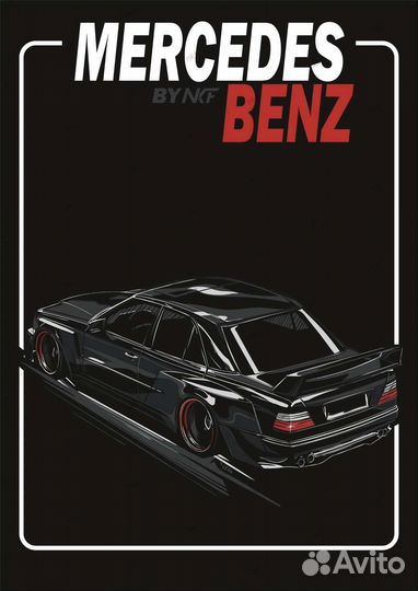 Постер Mercedes Benz 190