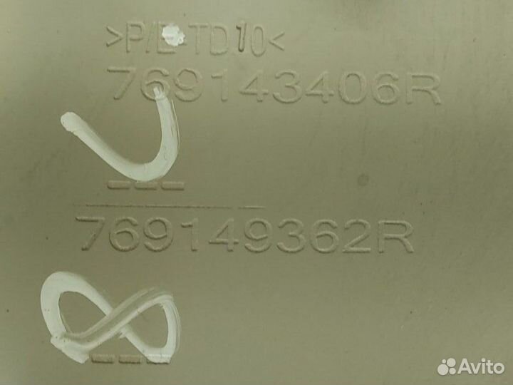 Обшивка стойки центральной верхняя левая Renault