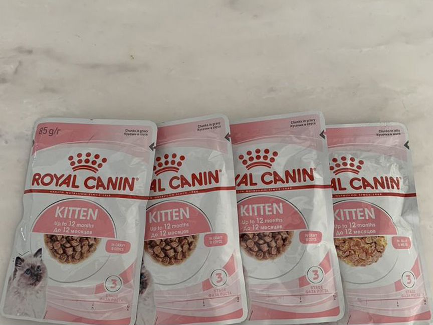 Корм влажный для котят royal canin kitten паучи