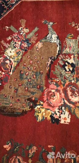 Ковер шерстяной ручной работы,антиквариат