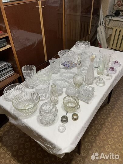 Салатница ваза солонка конфетница хрусталь стекло