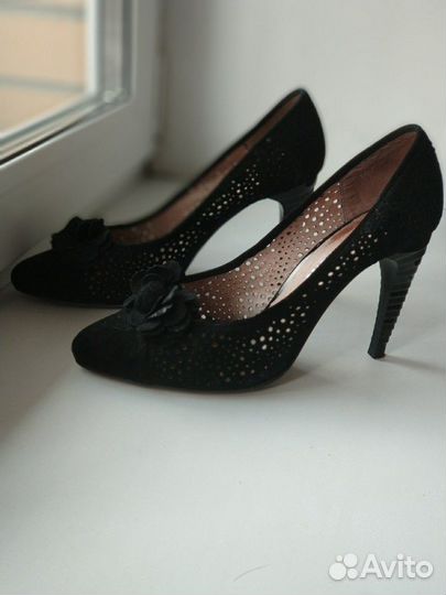 Туфли замшевые нарядные