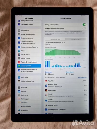 iPad pro 12.9 256Gb WiFi/Sim +клавиатура и стилус