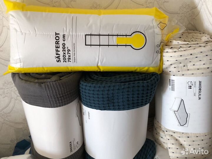 Простынь на резинке ikea, полотенца