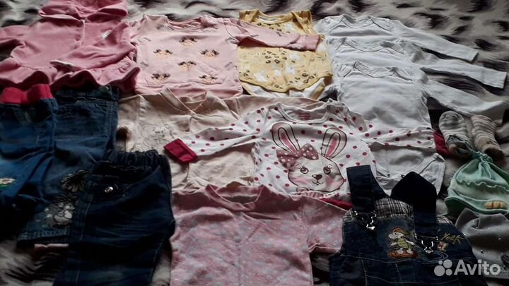 Вещи пакетом для девочки 74-80р