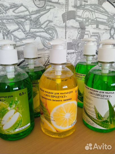 Жидкое мыло для мытья рук эко, густое