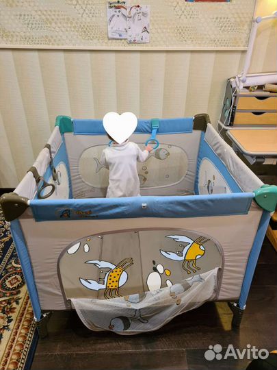 Манеж кровать Quadro Crab House