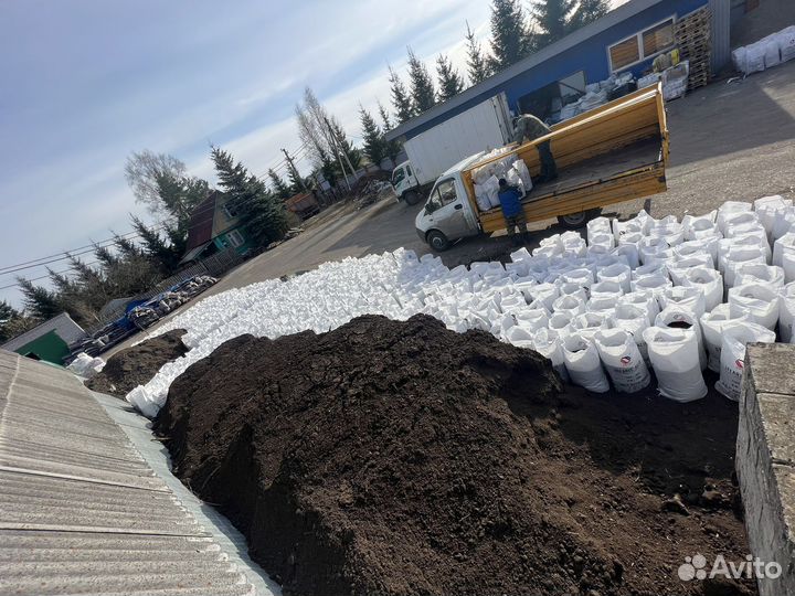 Чернозем в мешках по 50 литров