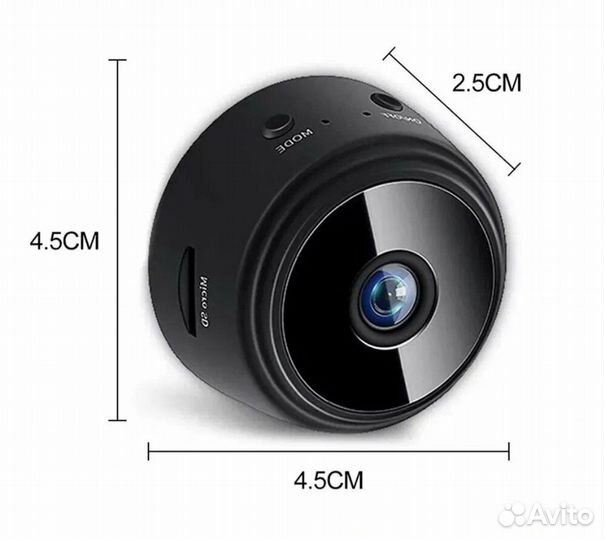 Мини камера Wi-Fi A9 с датчиком движения и акб