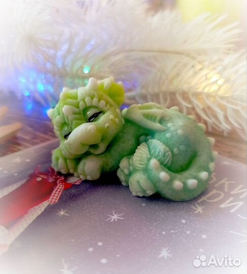 Мыло ручной работы дракончик символ года подарок