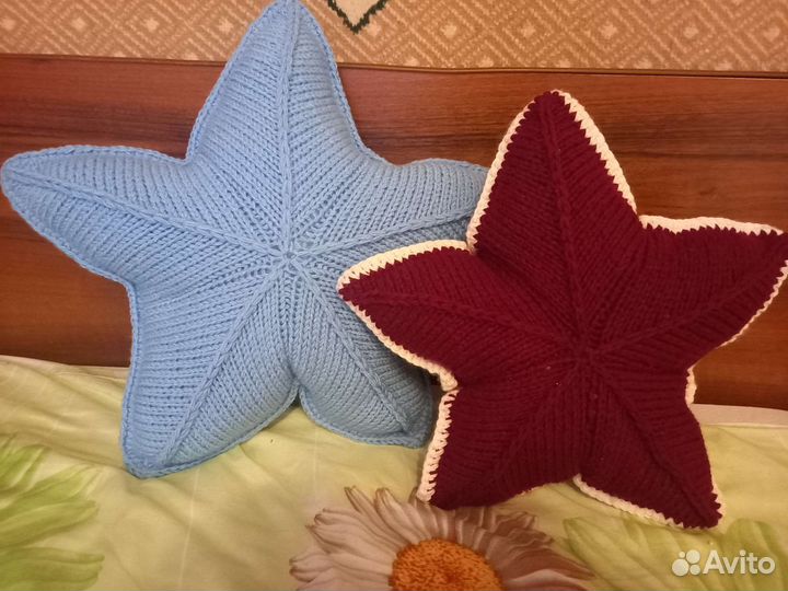 Вязаные подушки