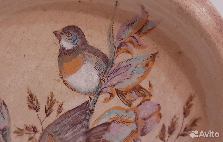 Тарелка керамическая, ручная роспись